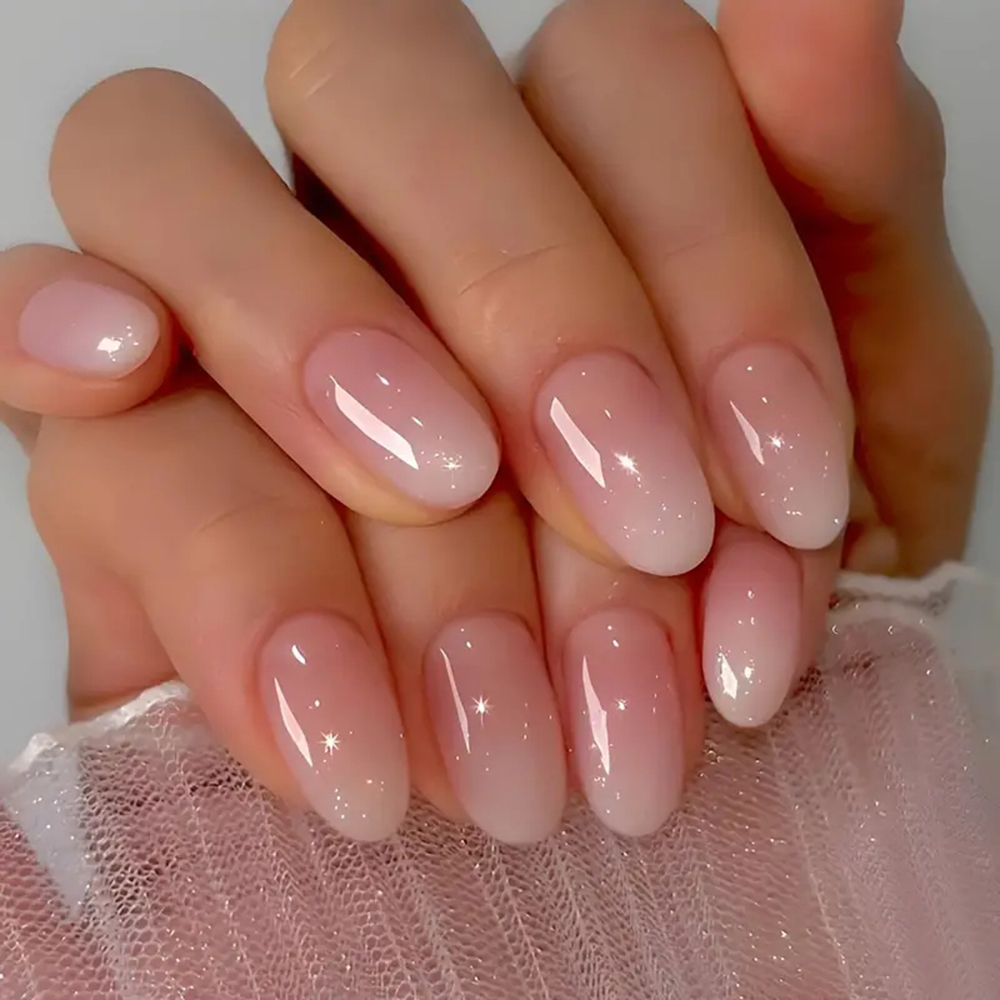 Nail Art Pink - ARTAUG 24 шт., средний миндаль, телесный