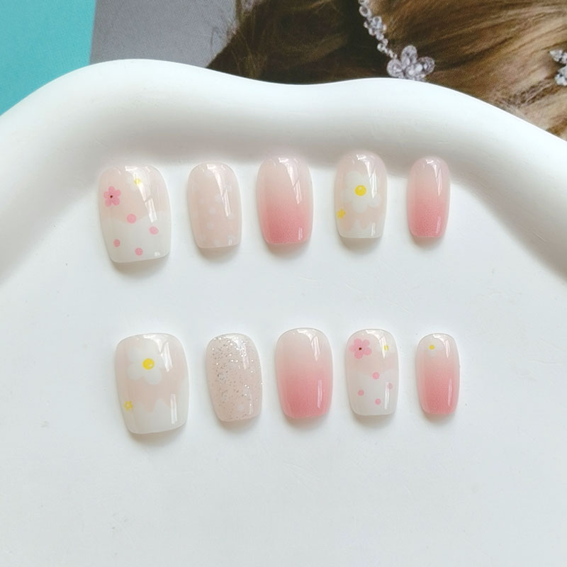 10 шт. радужных накладных ногт – обзор и цена Nail Art Ombre